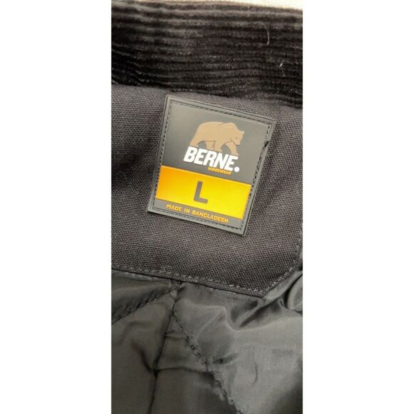 Berne Apparel black cotton duck work jacket. Size L. - Picture 7 of 9